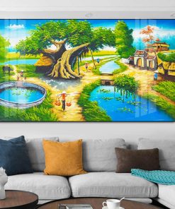 Tranh Đồng Quê Việt Nam - Ảnh 8